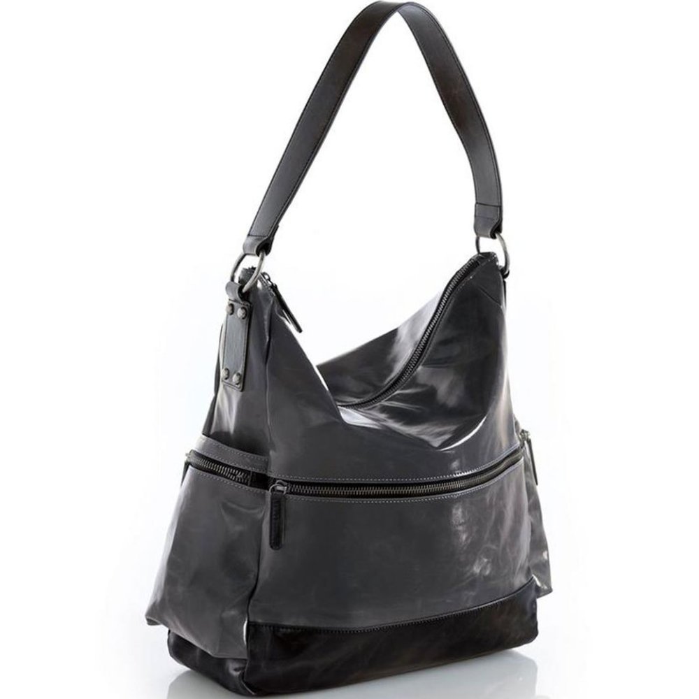 Harper Vegan Hobo Bag (Defective Zipper) - Graphite